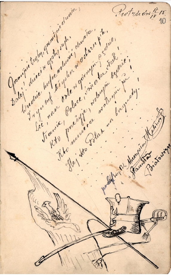 Sztambuch Kazimiery Strzeleckiej zawierający wpisy żołnierzy Legionów Polskich, 1915-1918.